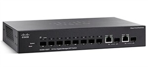Cisco 10-Port (8 x Gigabit PoE + 2 x Combo SFP) Rackmountable L2 Smart Switch (62W)
