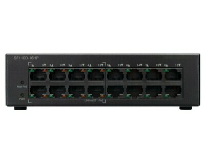 Cisco 16-Port 10/100 (8 x PoE) Unmanaged Switch (64W)