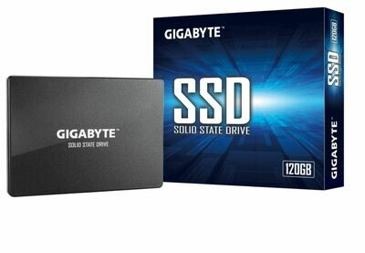 Gigabyte SSD 120GB 2.5&#39; SATA3 500/380 MB/s 50K/60K 2240 100mm 2M hrs MTBF HMB TRIM &amp; S.M.A.R.T Solid State Drive 3yrs Wty