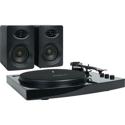 RETRO TURNTABLE WITH SPEAKERS