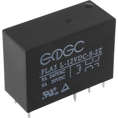 12V DC 5A DOUBLE POLE RELAY
