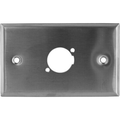 SINGLE XLR S/S WALL PLATE