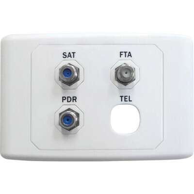 SAT / FTA / PDR OUTLET PLATE
