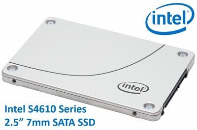 Intel DC S4610 2.5&#39; 240GB SSD SATA3 6Gbps 3D2 TCL 7mm 560R/320W MB/s 92K/28K IOPS 3xDWPD 2 Mil Hrs MTBF Data Center Server 5yrs Wty ~HBI-S4600-240GB