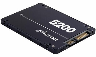 Micron 5200 ECO 960GB 2.5&#39; SATA3 6Gbps 7mm Server Data Centre SSD 3D TLC NAND 540R/520W MB/s 95K/28K IOPS 1DWPD 3 Mil hrs 5yrs Crucial