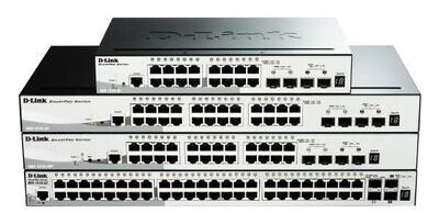 D-LINK DGS-1510-28P 28-Port Gigabit SmartPro PoE Switch with 24 UTP, 2 SFP and 2 SFP+ 10G Ports