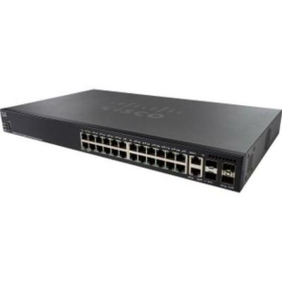 Cisco SG350X-24P 24-Port Gigabit PoE Stackable Managed Switch