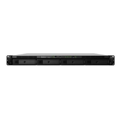 Synology RackStation RS818+ 4-Bay 3.5&quot; Diskless 4xGbE NAS (1U Rack), Intel Atom Quad Core 2.4GHz, 2GB RAM, 2xUSB3, eSata with SRS!