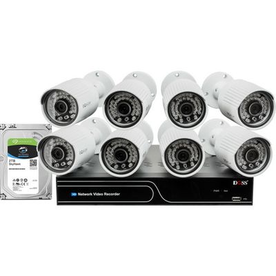 8CH NVR/1080P IP CAMERA KIT