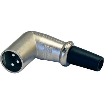 3 PIN RIGHT ANGLE XLR PLUG
