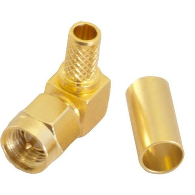 RIGHT ANGLE SMA CRIMP PLUG