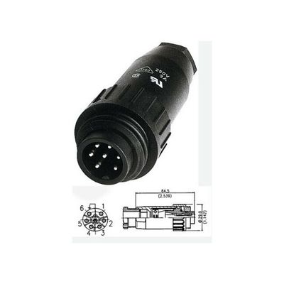 7 PIN IP67 POWER LINE PLUG