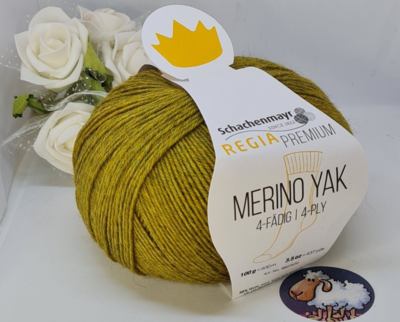 Regia Premium Merino Yak -gras green meliert- FB.07516