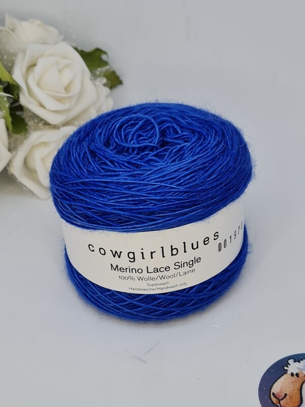 Cowgirlblues  -merino lace single-      Farbe  Cobalt