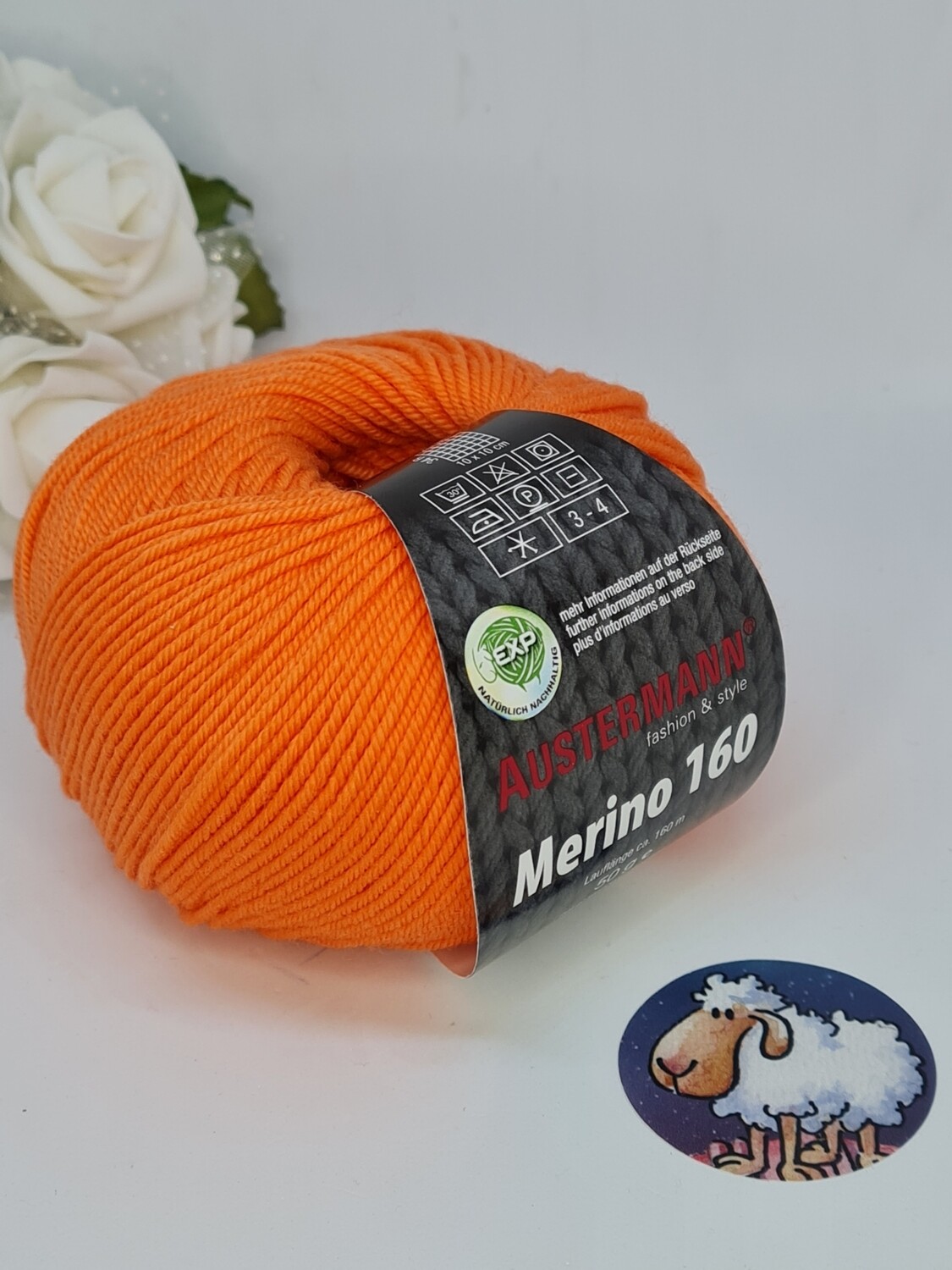 Austermann Merino 160  Fb. 257  -orange- EXP