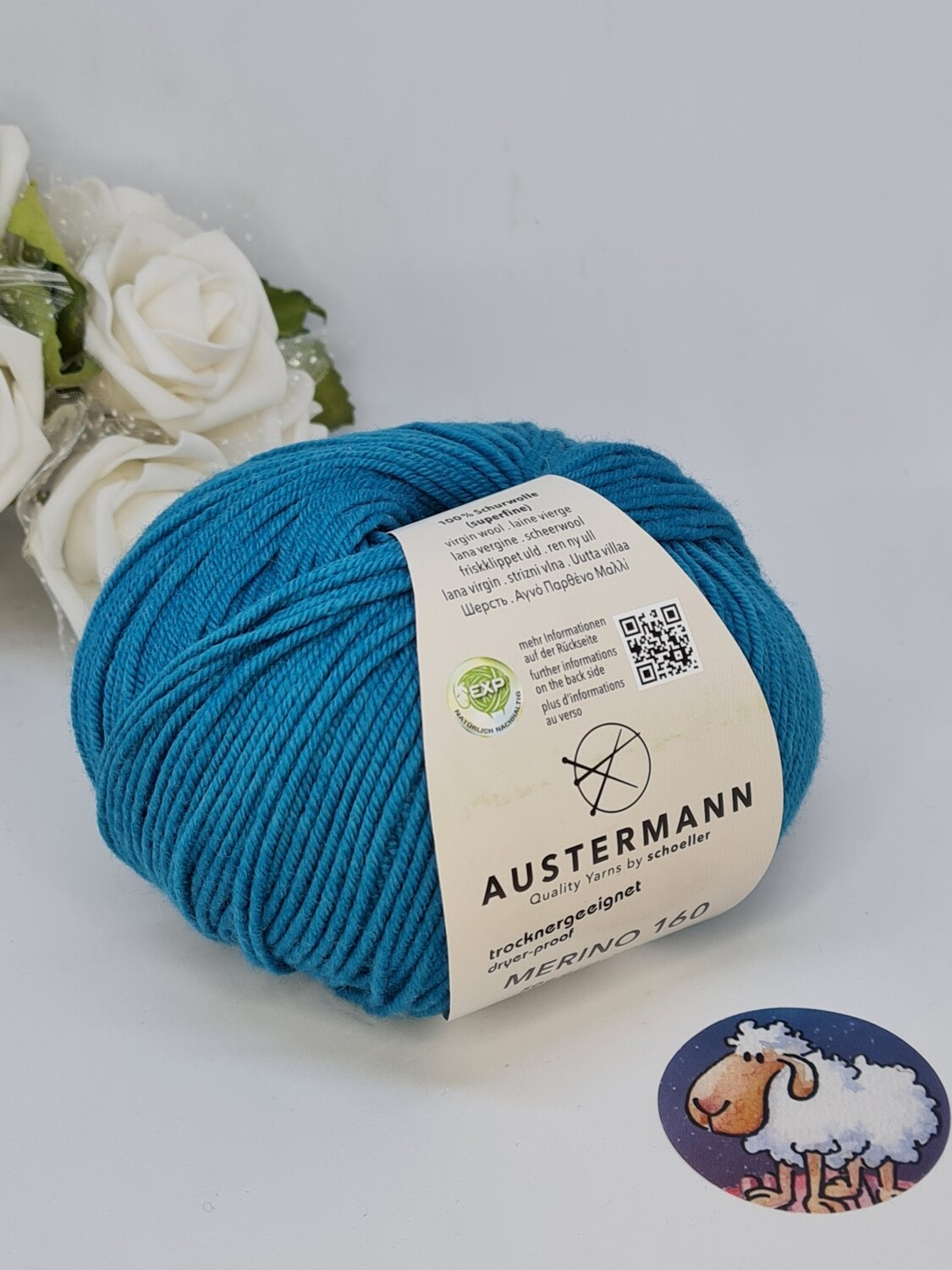 Austermann Merino 160  Fb. 233 -petrol- EXP