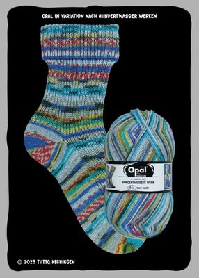 Opal- Hundertwasser Werk 944 -Blue Blues- Fb.4050