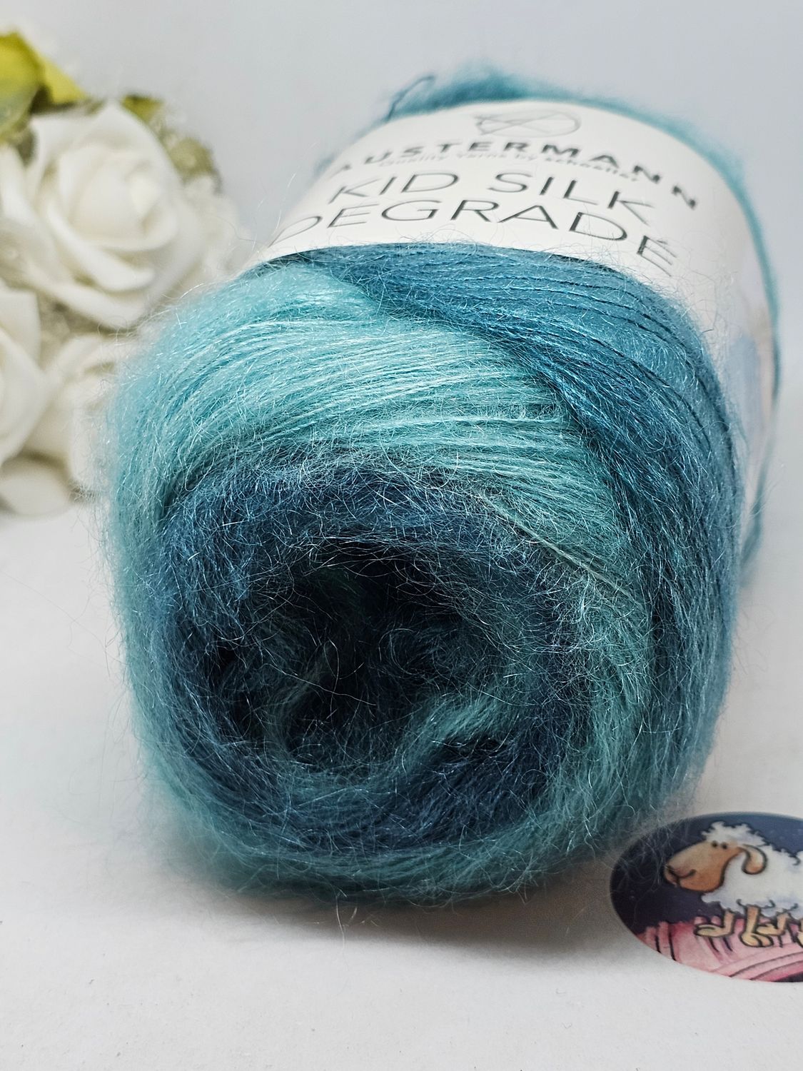 ​Austermann| Kid Silk Degradé - petrol- Farbe 104