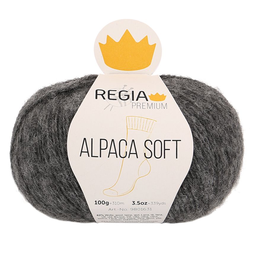 Regia Premium| Alpaca soft  -kiesel- Fb.00095