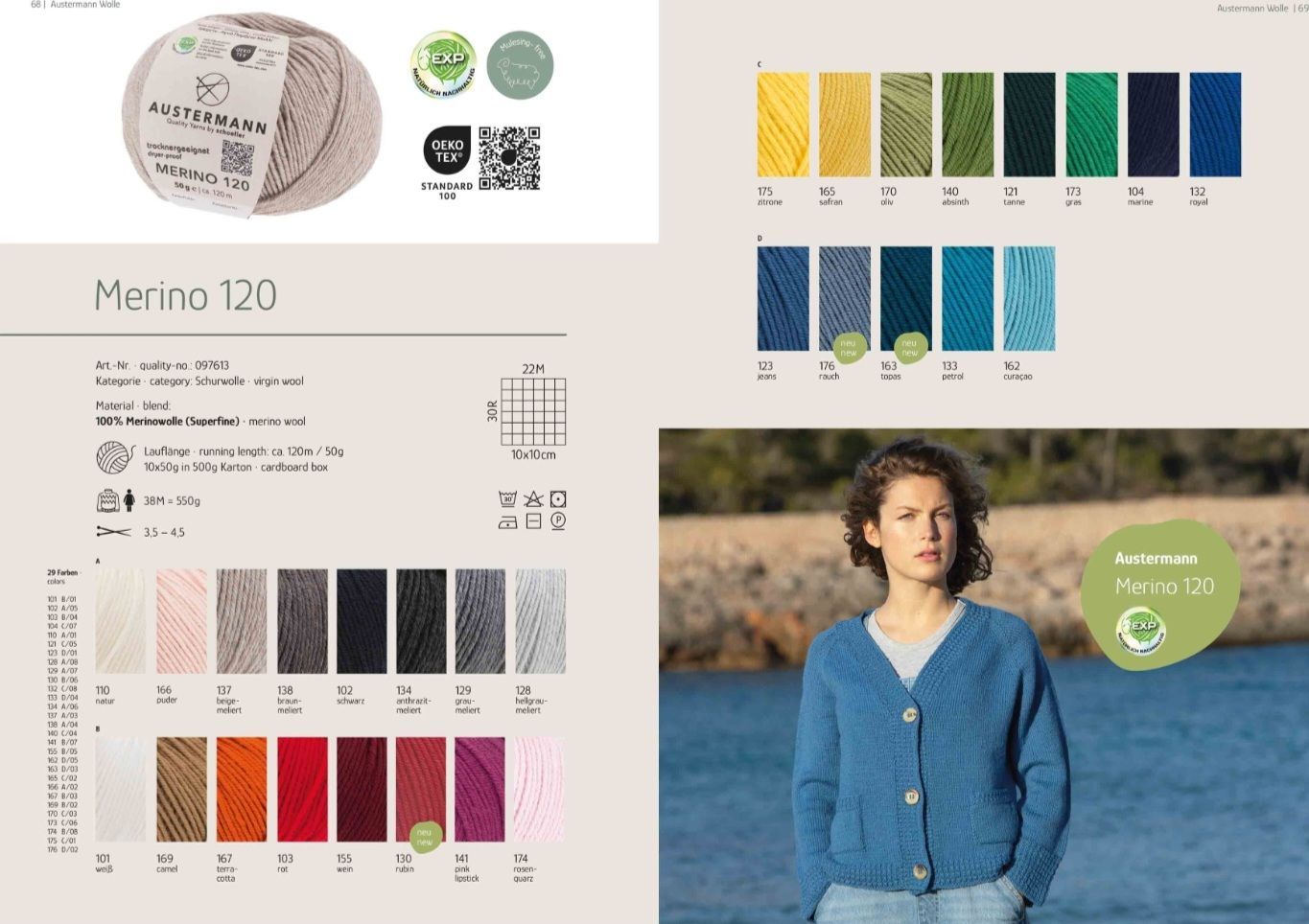 Austermann Merino 120  EXP Handstickgarn
