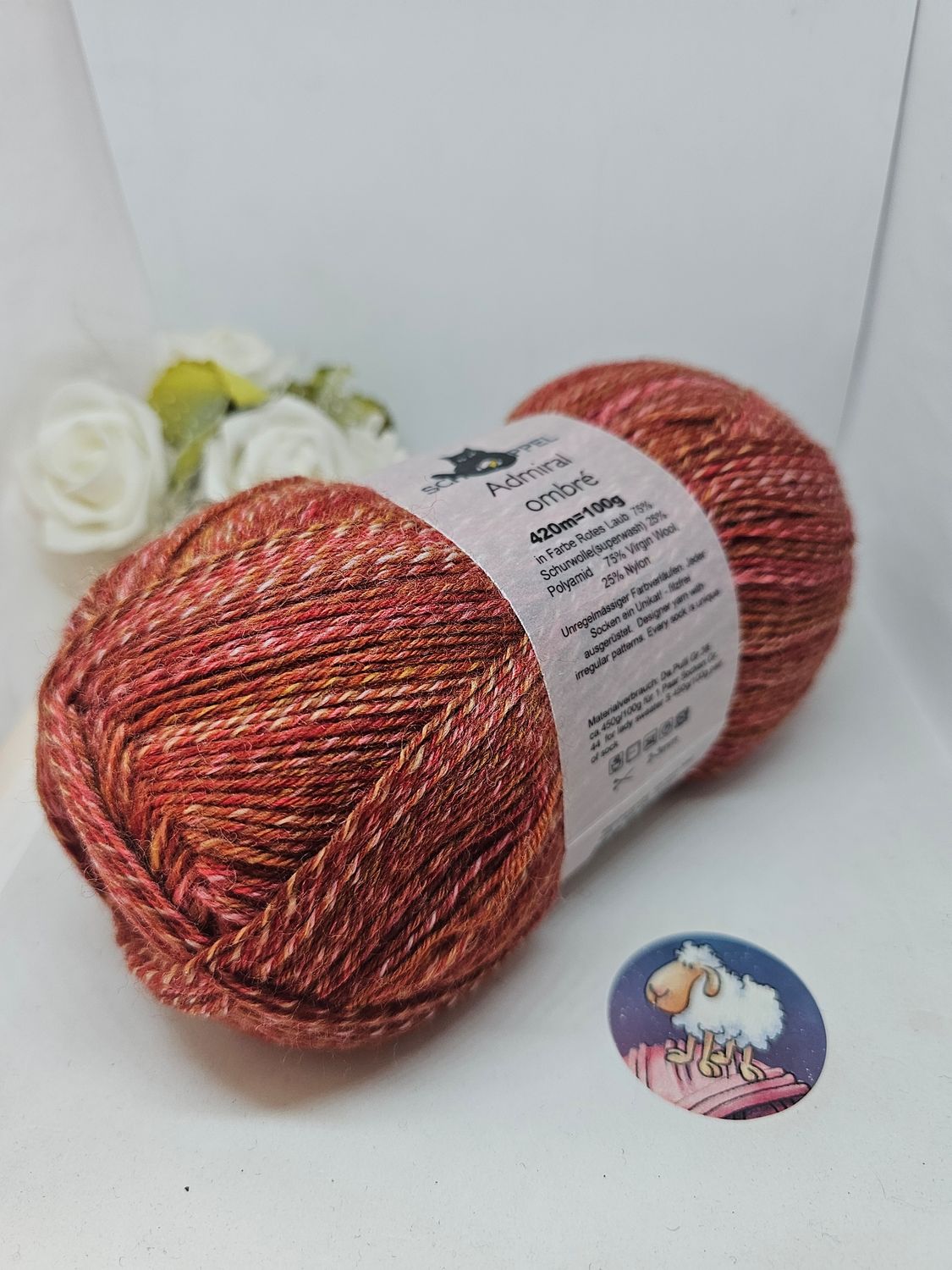 Schoppel | Admiral ombré Fb.334447 -Rotes Laub-