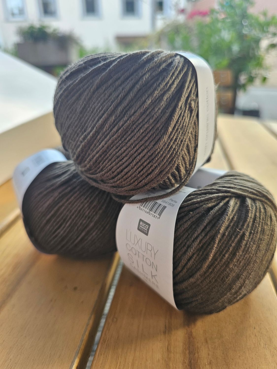 Luxury Cotton Silk Cashmere by Rico Design Fb.010 -khaki-