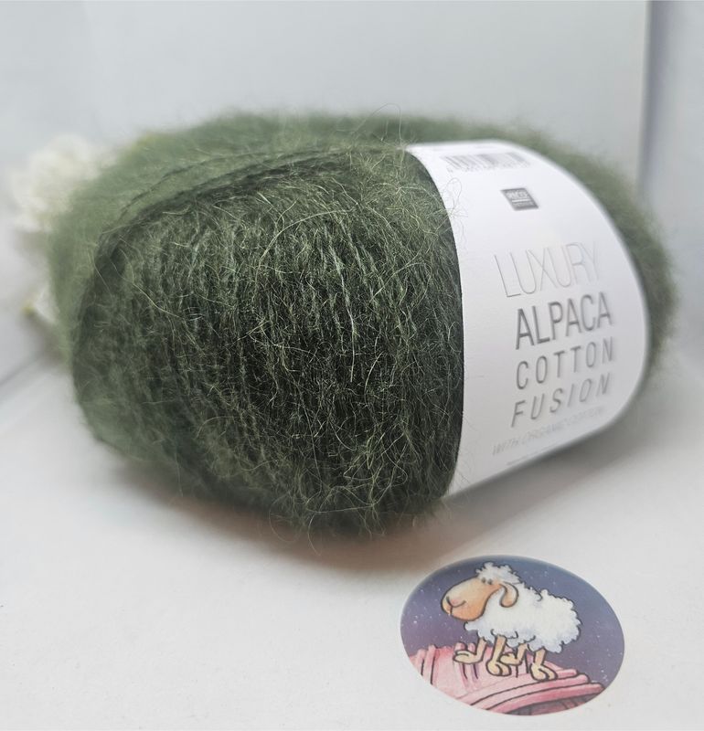 Rico Design -Luxury Alpaca cotton fusion- Fb.007 / olivgrün Rico Design -Luxury Alpaca cotton fusion- Fb.007 / olivgrün