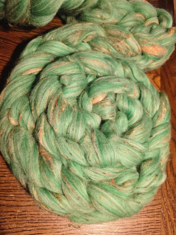 Kammzug Pollwarth mit Wolle- Viskose Nepp