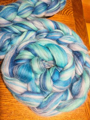 Kammzug Merino in Blau