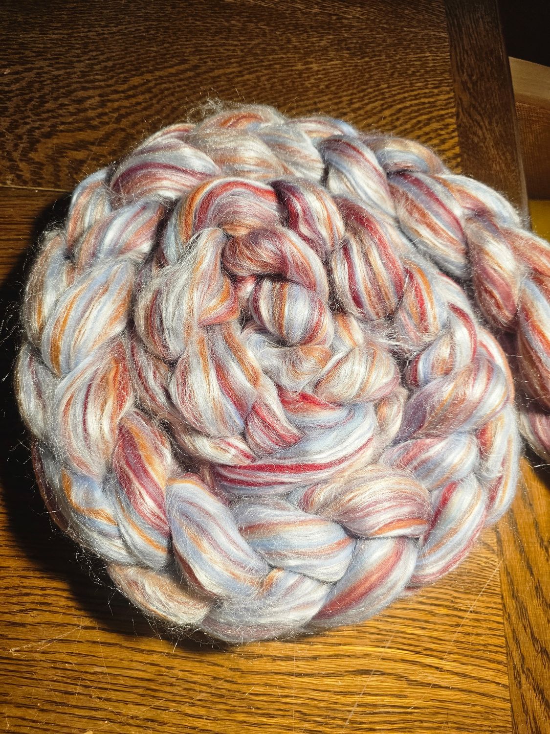 Kammzug Merino/Tussahseide Kammzug Merino/Tussahseide