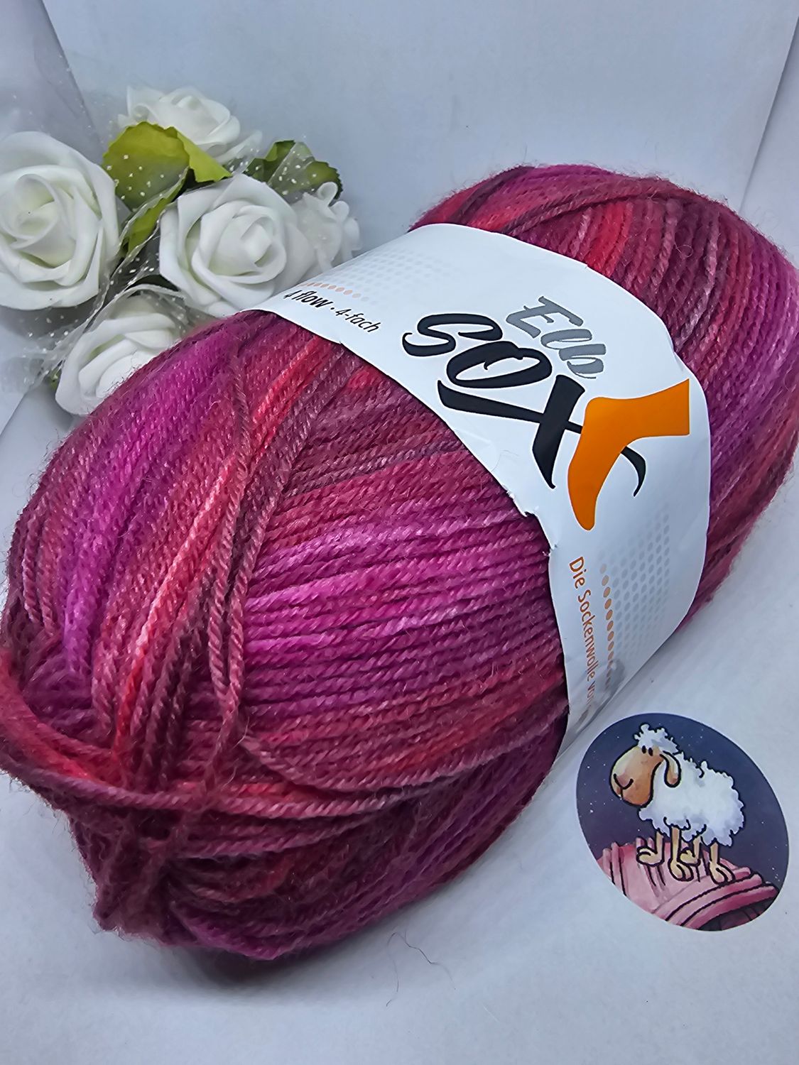 GGH- Elb SOX- 4fädig  Fb.5 rot/pink