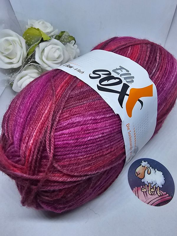 GGH- Elb SOX- 4fädig Fb.5 rot/pink GGH- Elb SOX- 4fädig Fb.5 rot/pink