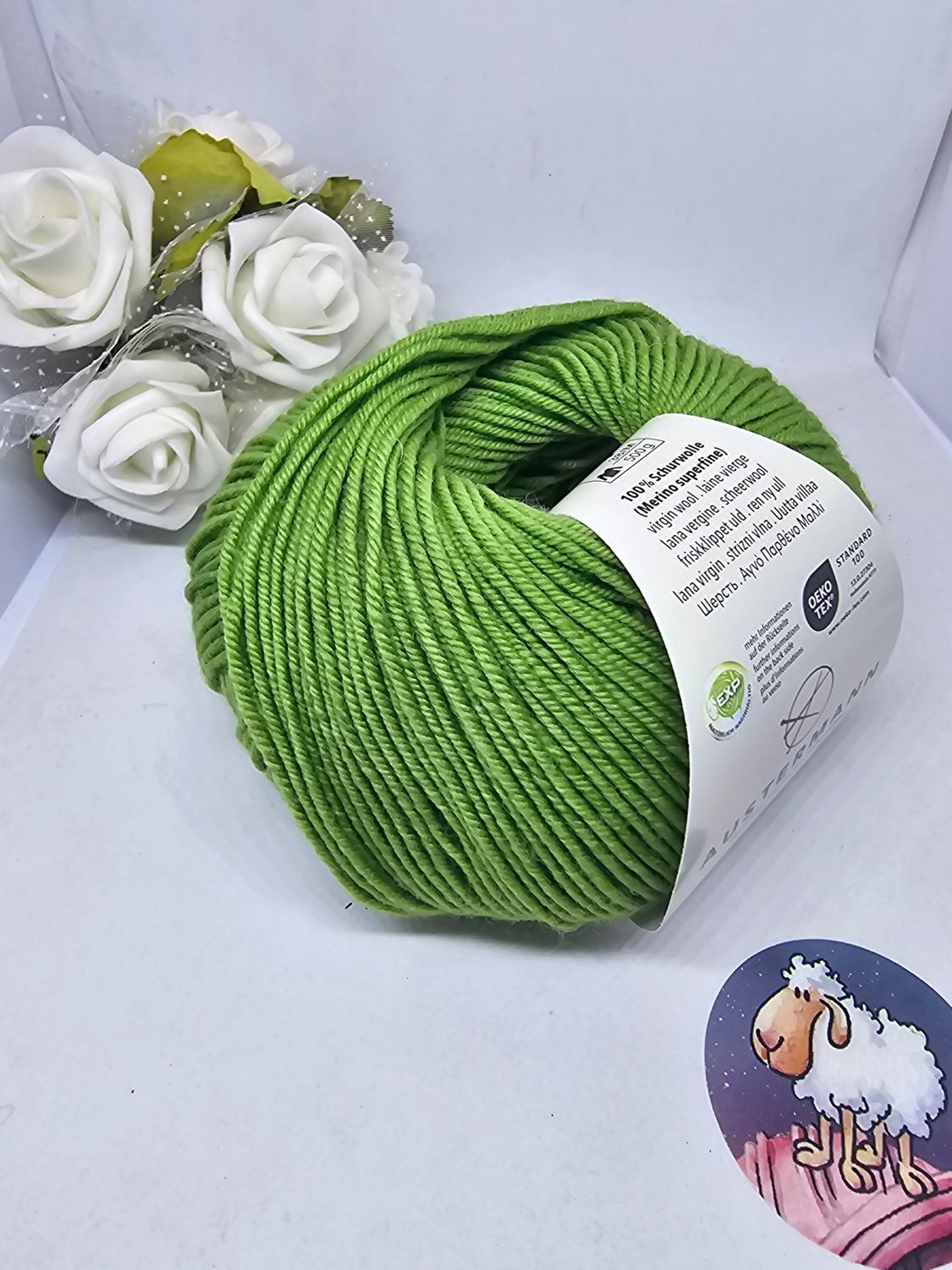 Austermann Merino 160  Fb. 208-apfelgrün - EXP