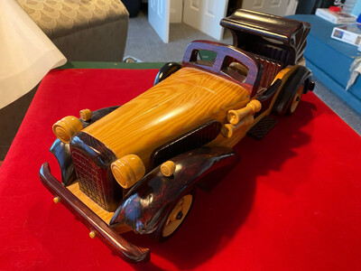 1920's style vintage wooden car (modern) - stunning and very decorative