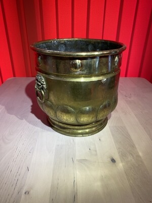 Early Brass Two Handled Planter