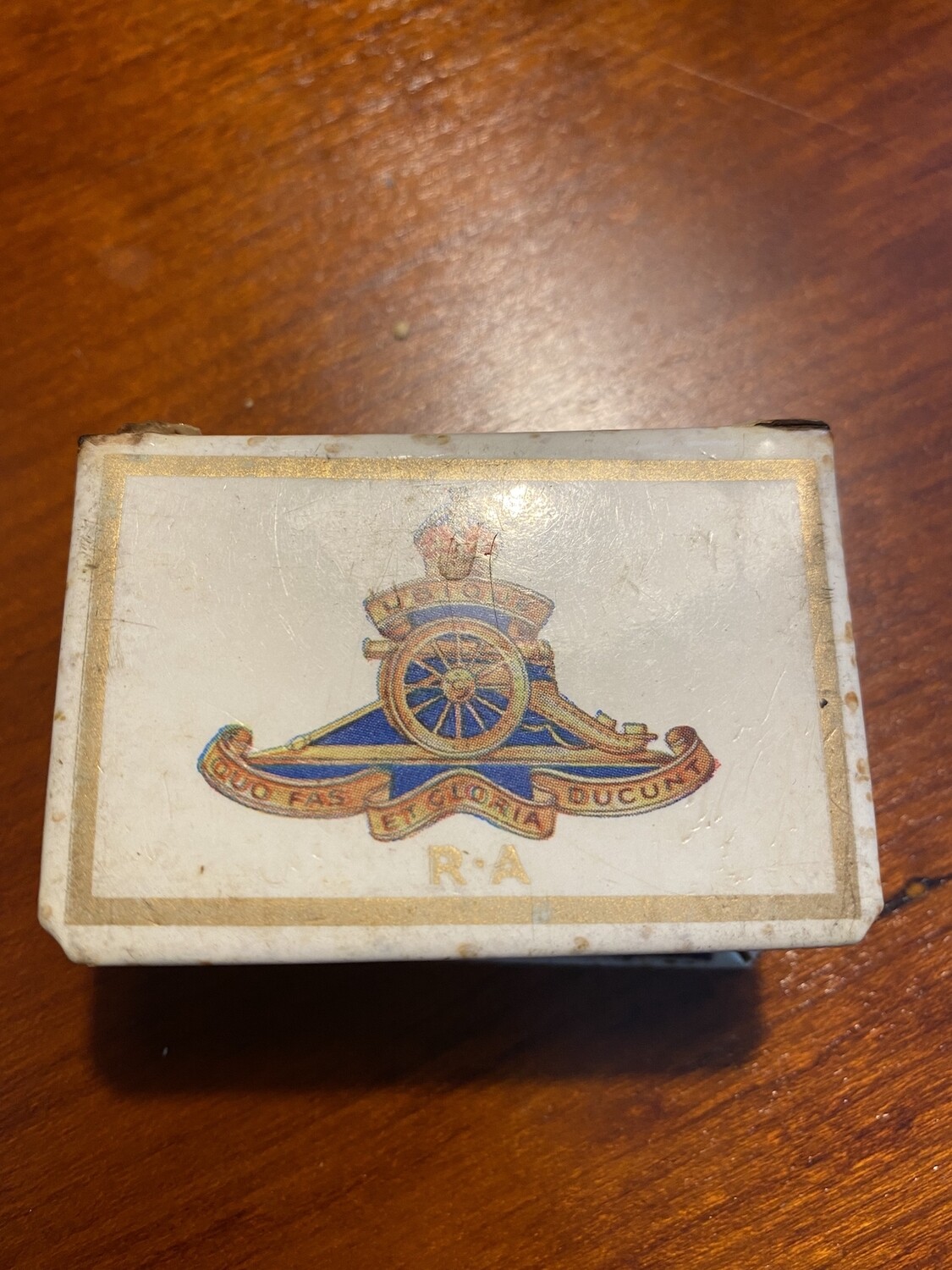 Very Rare Matchbox Cover WW2 - Royal Artillery