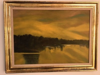 'Yellow Lake' – Oil on Canvas by Daniel Lang (1977)