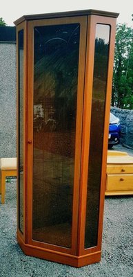 Tall Display Cabinet - Cherry Coloured Tall Display Cabinet - Cherry Coloured