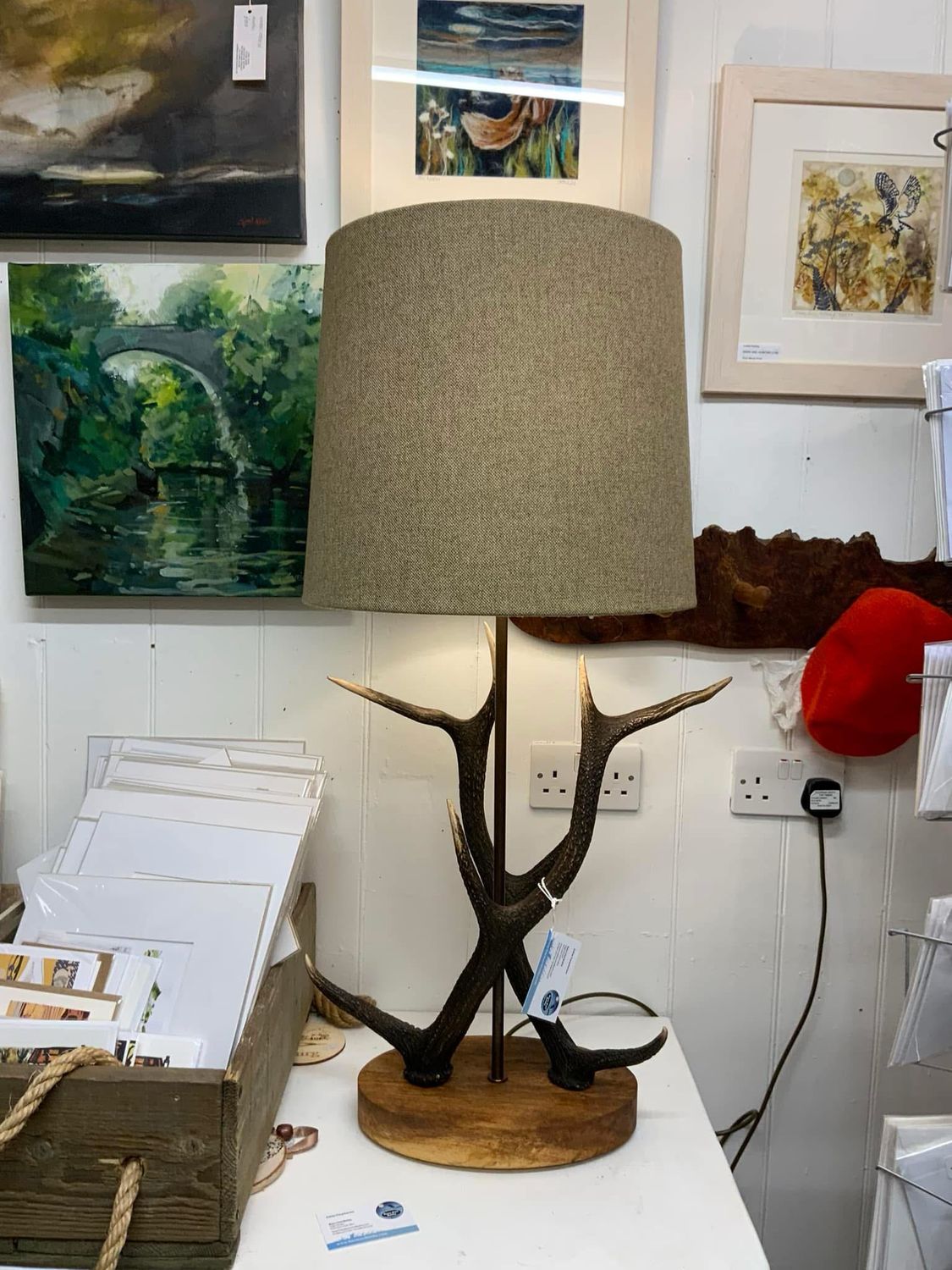 Antler Oak Table Lamp