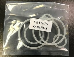 VetGun2 (silver) O-ring kit (excludes gas adaptor o-rings)