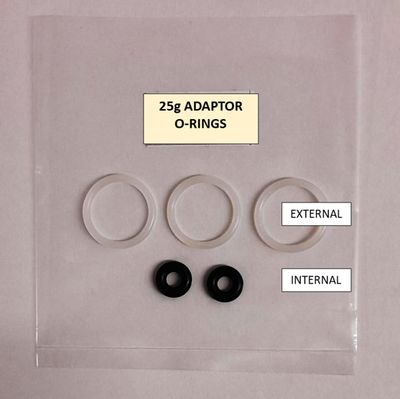 25g Adaptor O-ring kit (o-rings only)