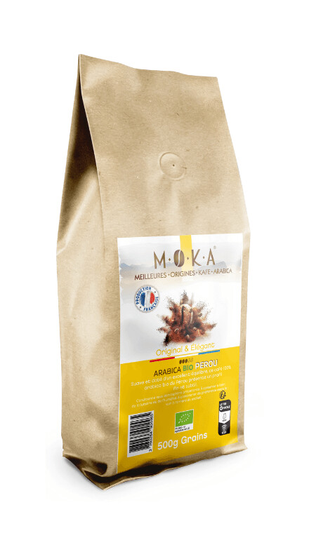 Café en Grains - 500 gr - Arabica Bio Pérou