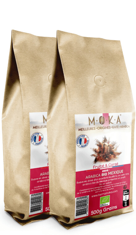 Café en Grains - 1KG - Arabica Bio Mexique