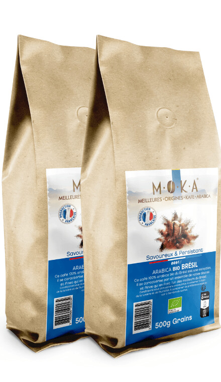Café en Grains - 1kg - Arabica Bio Brésil