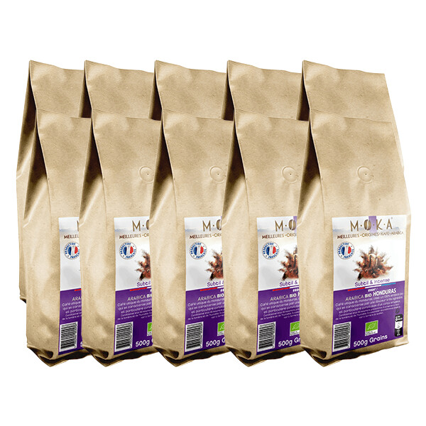 Café en Grains - 10x 500 gr - Arabica Bio Honduras