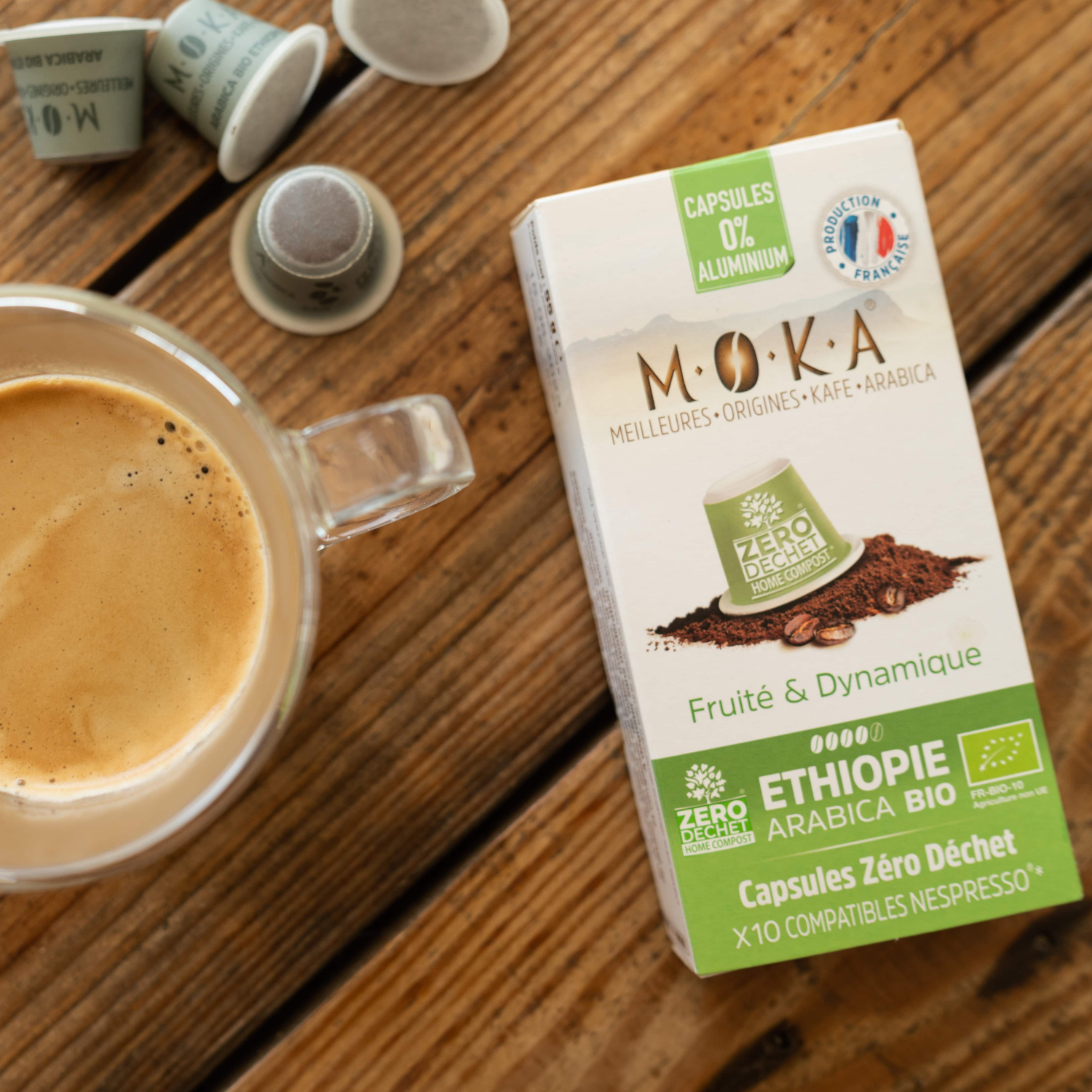café 100% ARABICA MOKA D'ETHIOPIE: 36 dosettes pour SENSEOLes dosettes