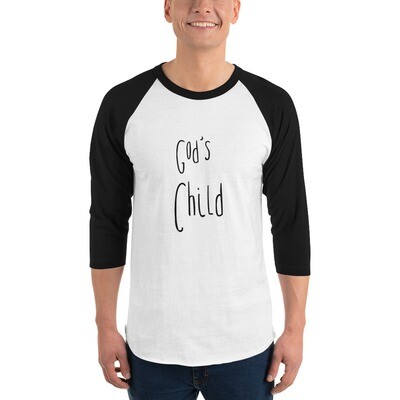 God's Child 3/4 sleeve raglan shirt