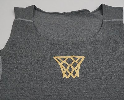 Gold Net Men's Compression Muscle Tank Base Layer Basketball.