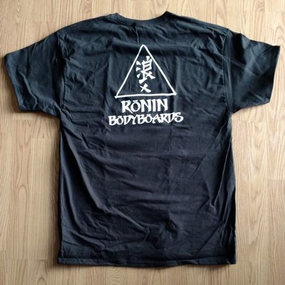 Ronin Triangle Logo T-Shirt - Black with White logo