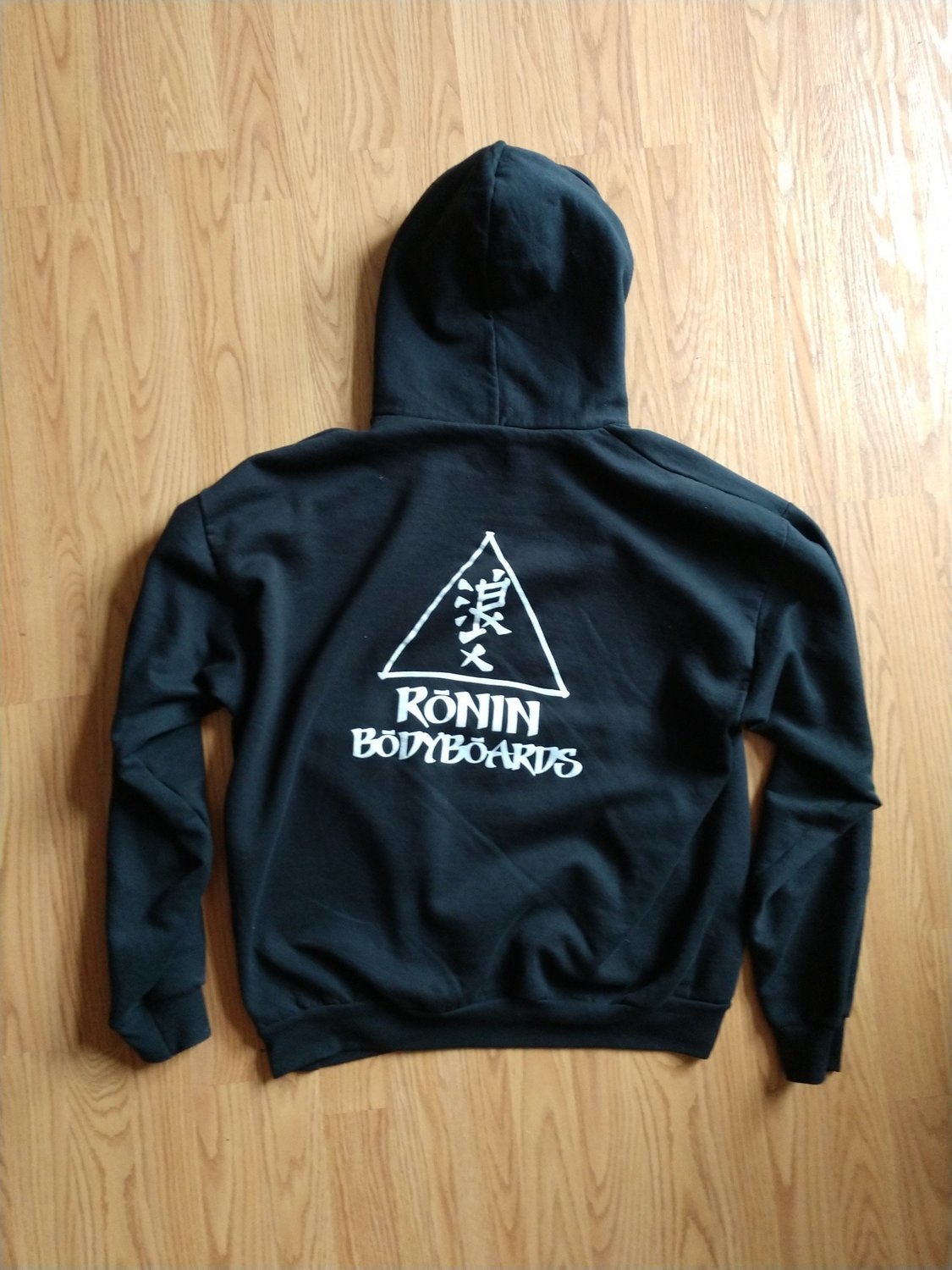 Ronin Triangle Logo Pull Over Hoodie - Black